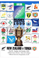 New Zealand v Tonga 1999 rugby  Programme